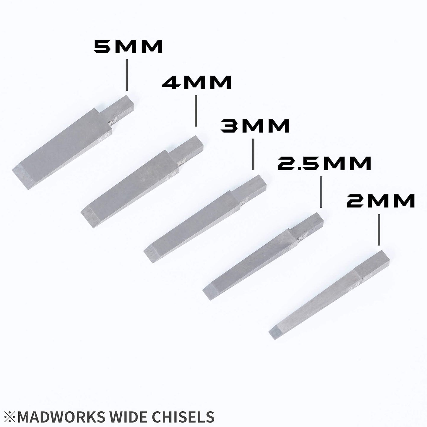 Tungsten Breite Graviermeissel (WD-)
