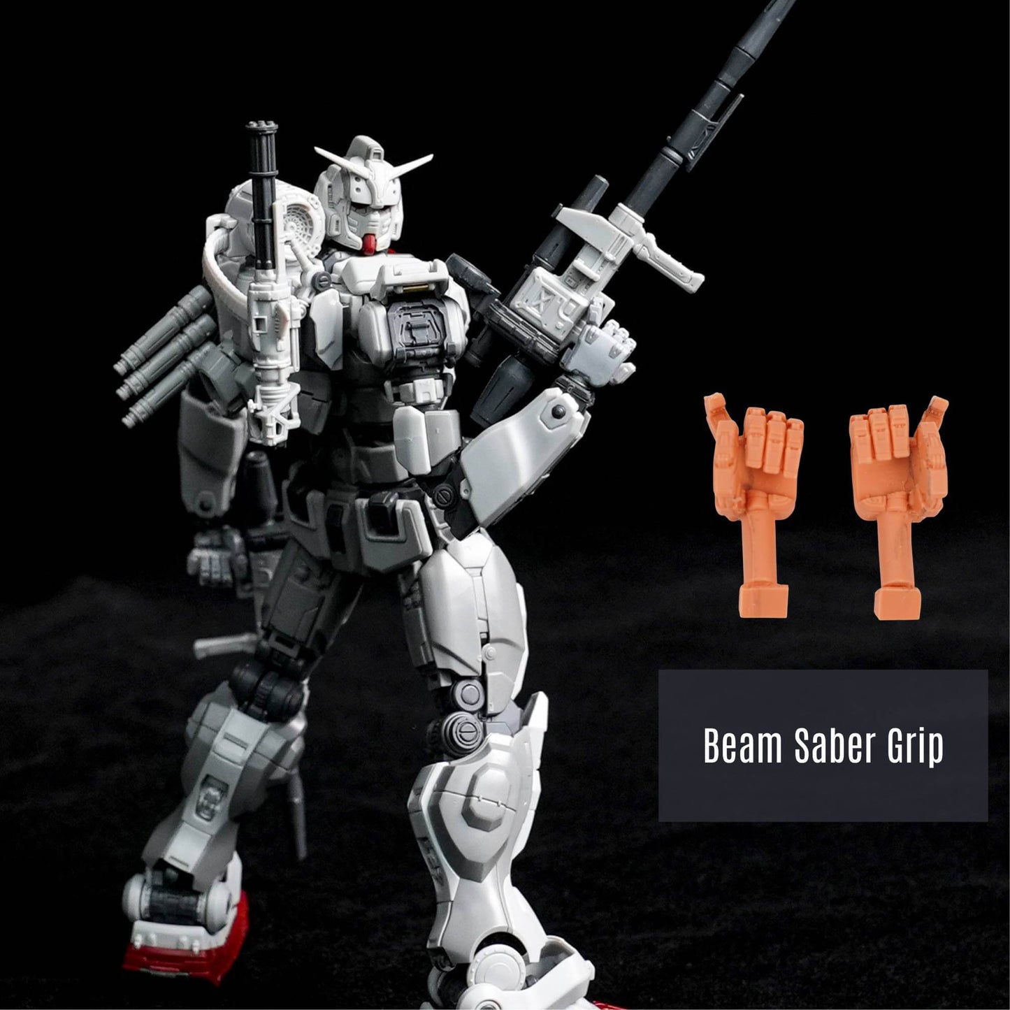 Ensemble de mains en résine pour HGRFV RX-78(G)E Gundam EX (6 paires)
