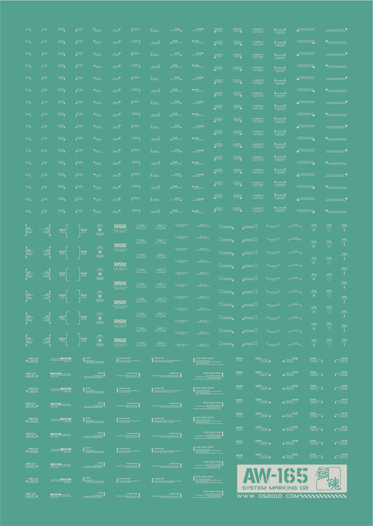 AW Serie 1/144 & 1/100 Waterslide Decals: System Markings 02