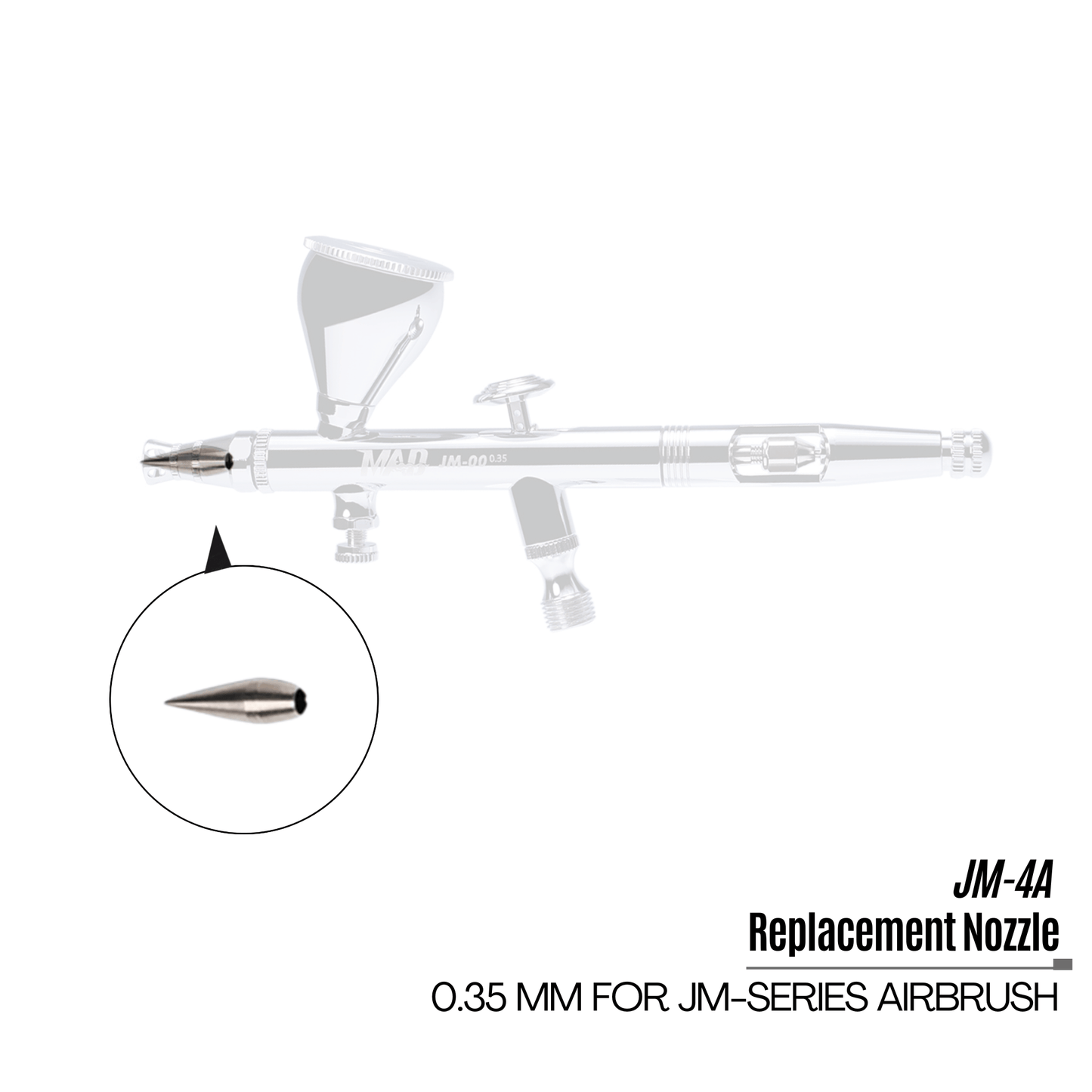 Replacement Nozzle 0.35 mm for JM-Series Professional Airbrush