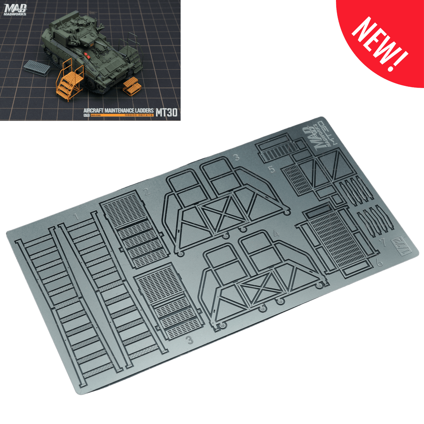 1/72 Flugzeug-Wartungsleiter / Mobile Arbeitsplattform (Typ 5)