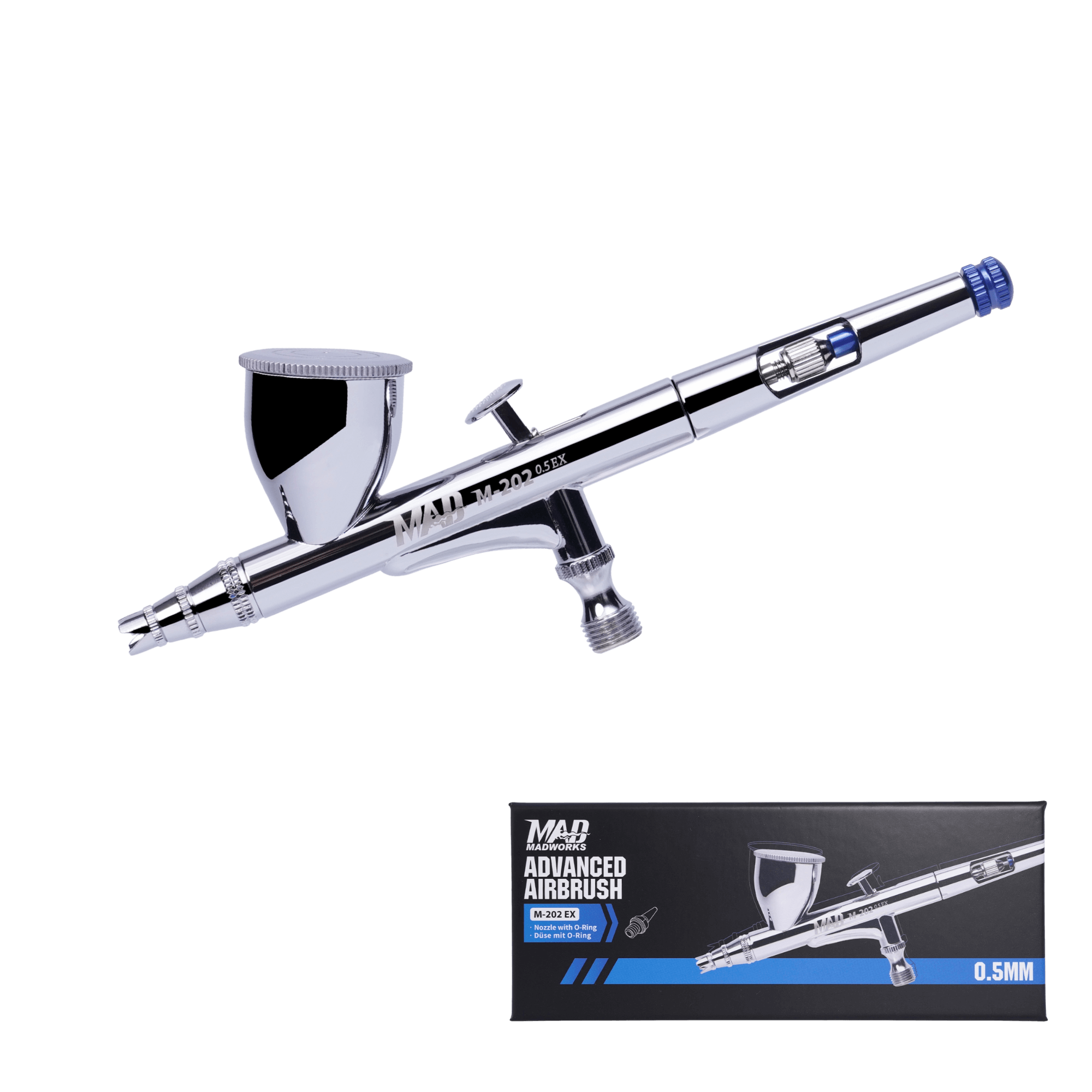 Madworks M-202 EX Double Action Airbrush – 0.5mm (New Generation