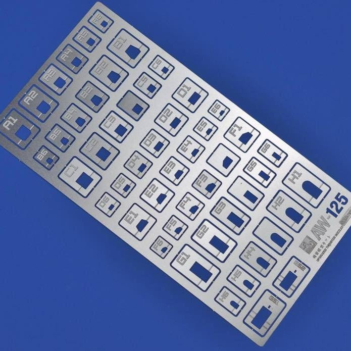 Gabarits de gravure AW-125, 222~225