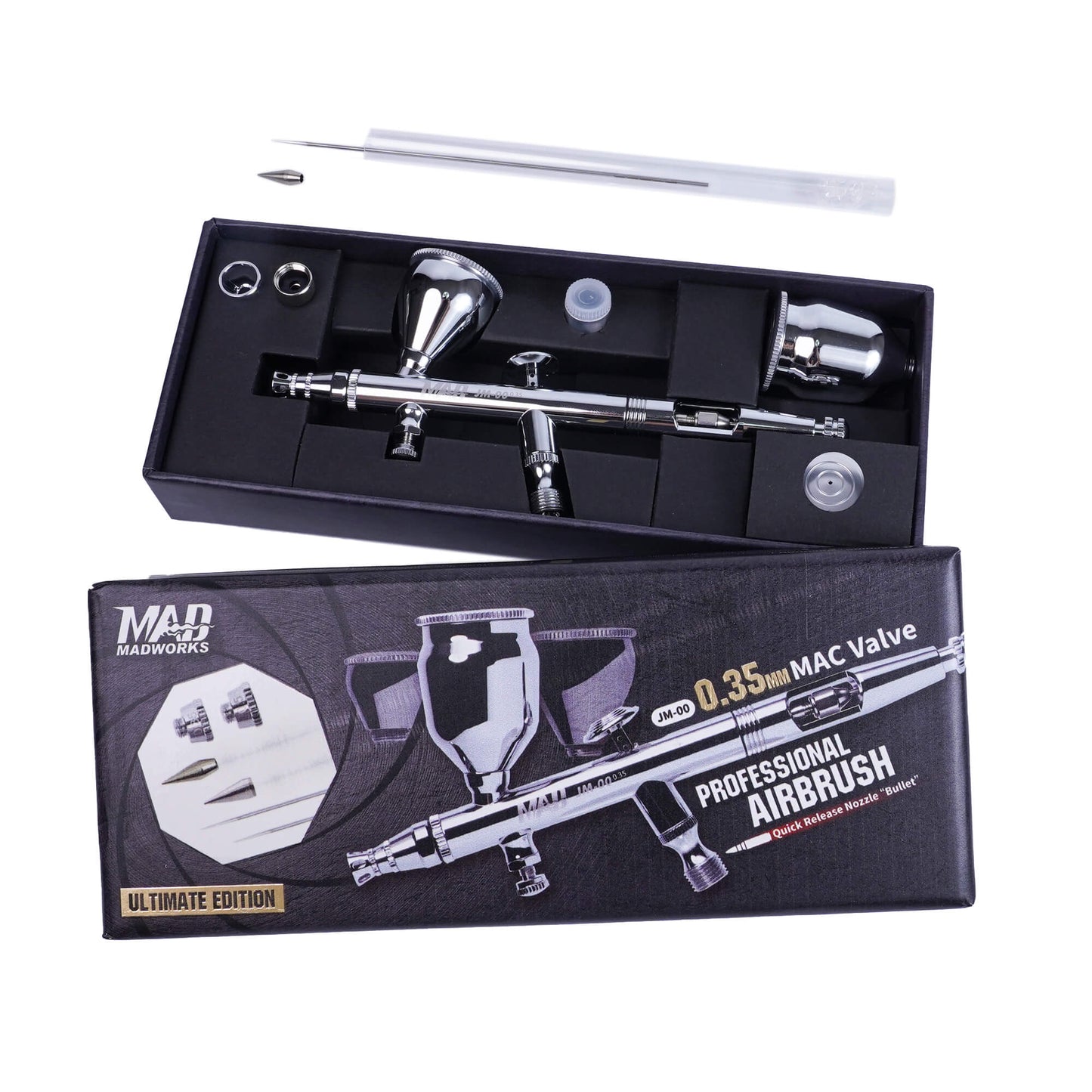 Professional Airbrush Ultimate Edition (with MAC valve + 0.5mm nozzle set)(JM-00U)