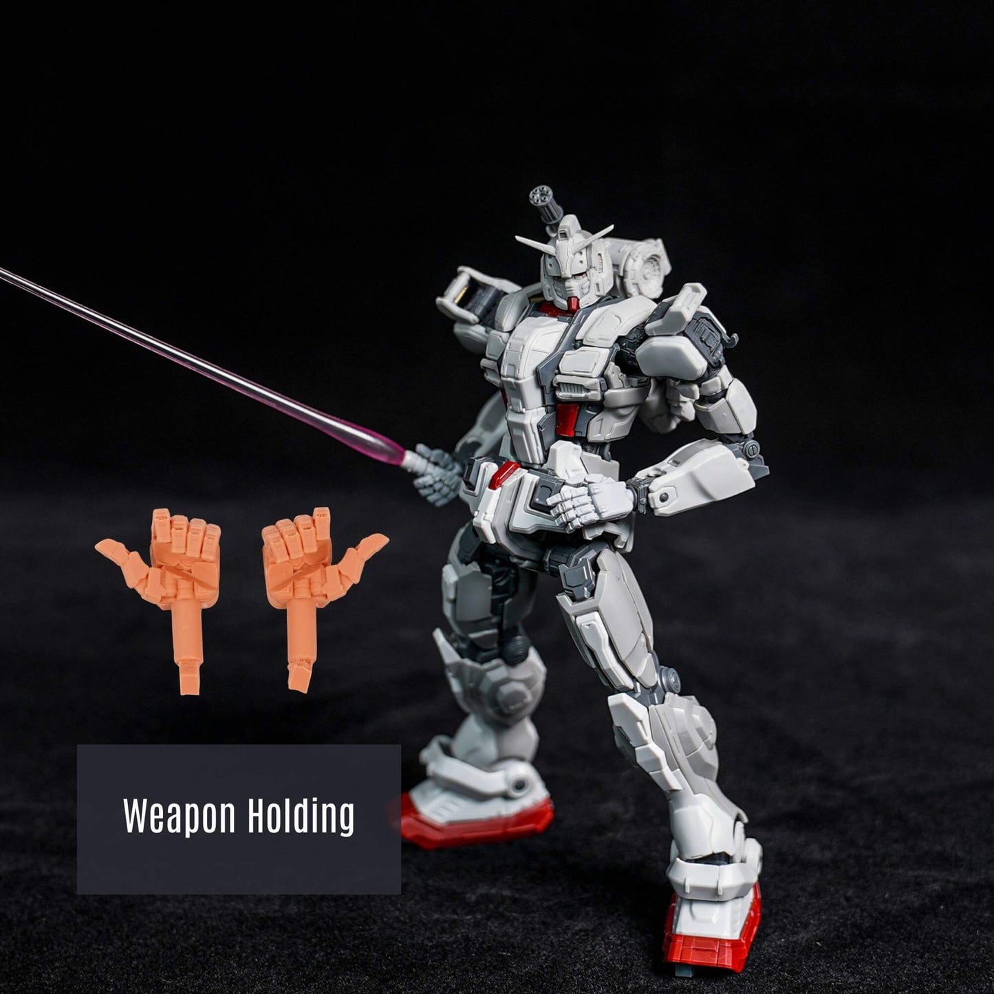 Ensemble de mains en résine pour HGRFV RX-78(G)E Gundam EX (6 paires)