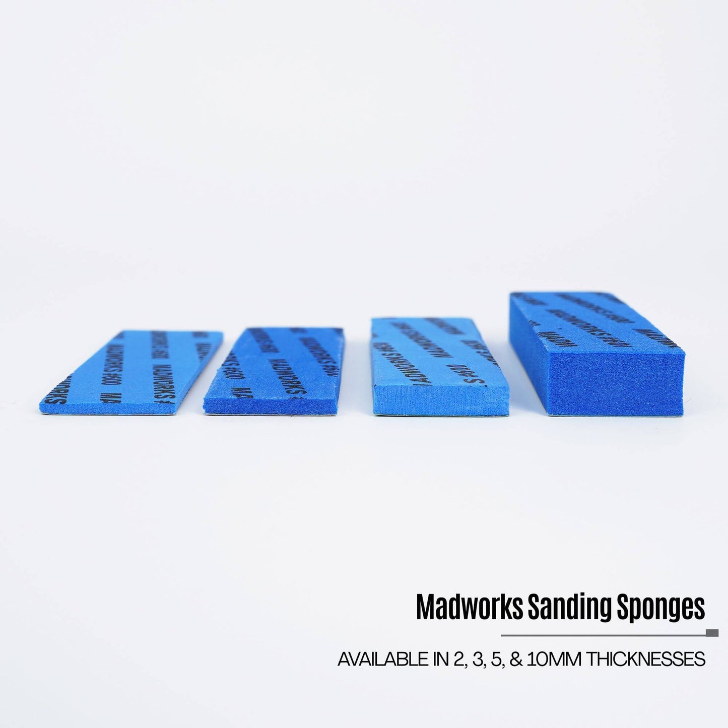 10mm High-Density Sanding Sponge Set (5-Piece / Multi-Grit)