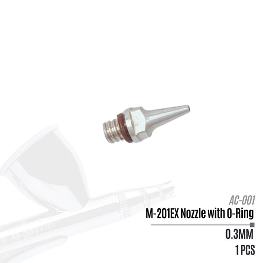 Replacement Nozzle with O-Ring 0.3 mm for M-201EX
