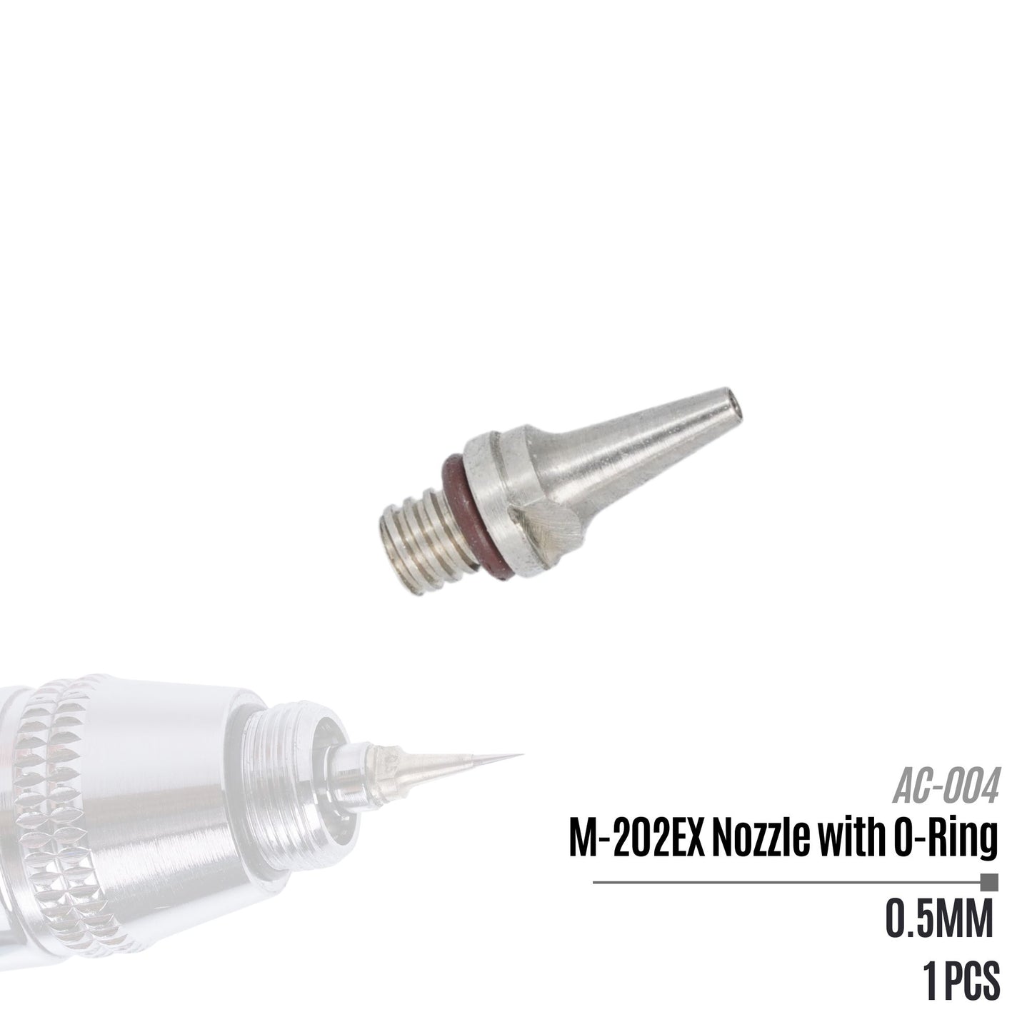 Replacement Nozzle with O-Ring 0.5 mm for M-202EX