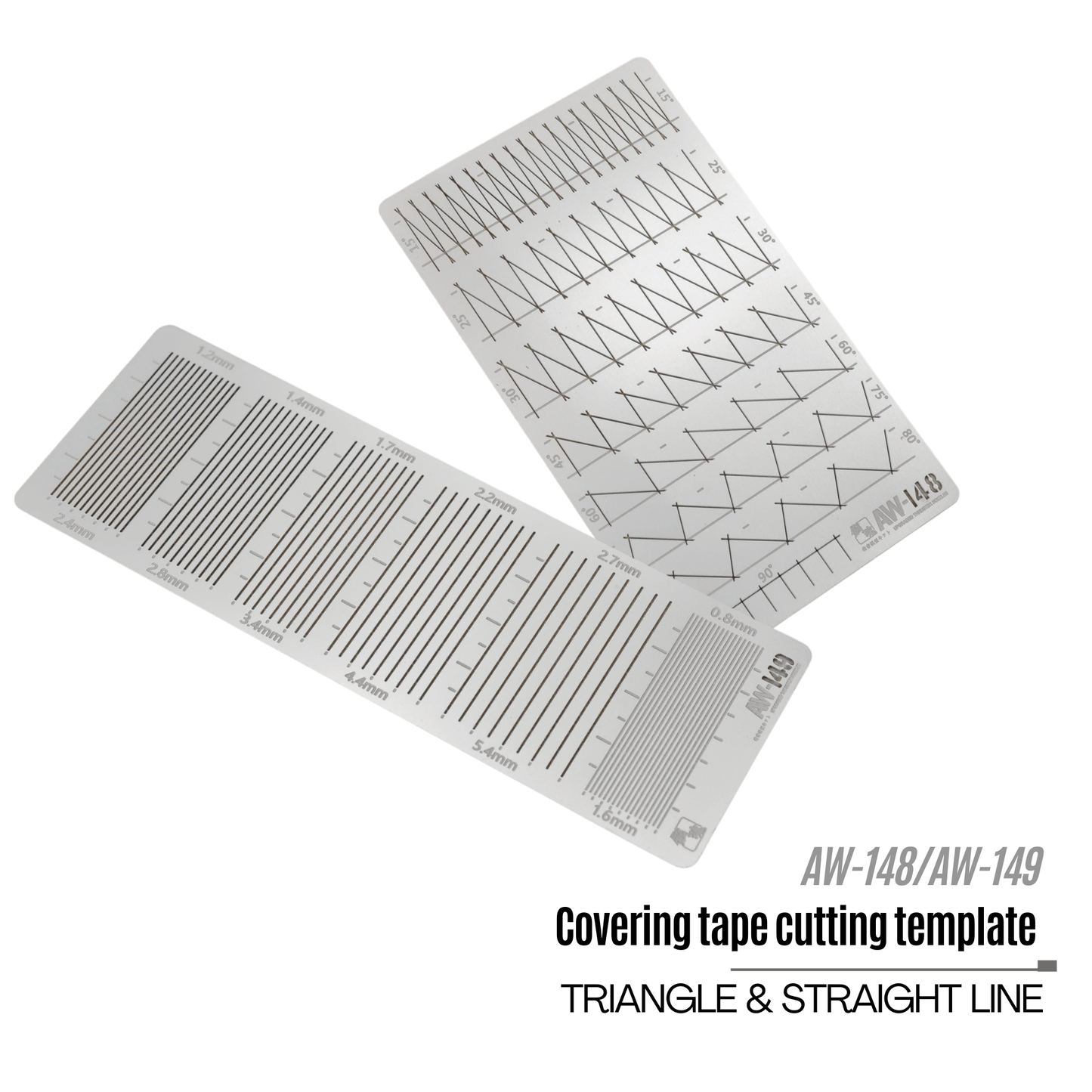 Schneideschablonen für Maskiertape (Dreiecke und Linien)