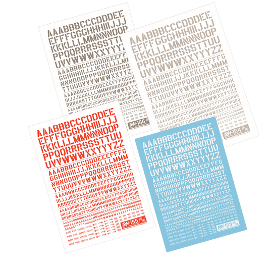 Letter Decals (Series 02) – Multi-Scale 1/144 & 1/100