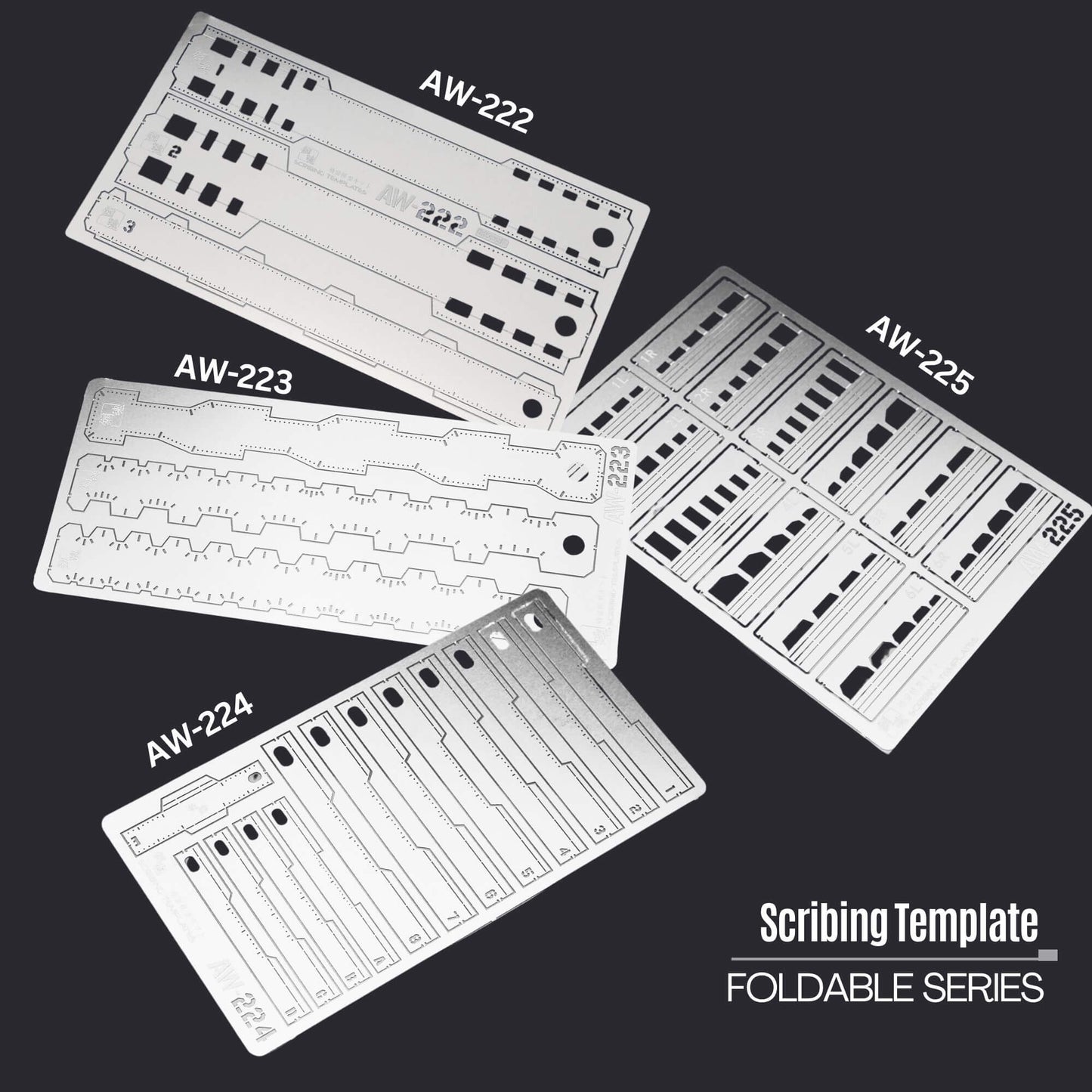 Gabarits de gravure AW-125, 222~225