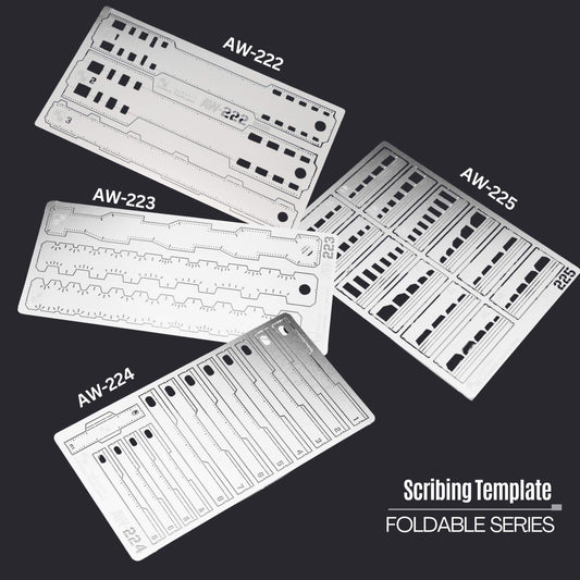 AW-222~225 Gravur-Schablonen (Foldable Series)