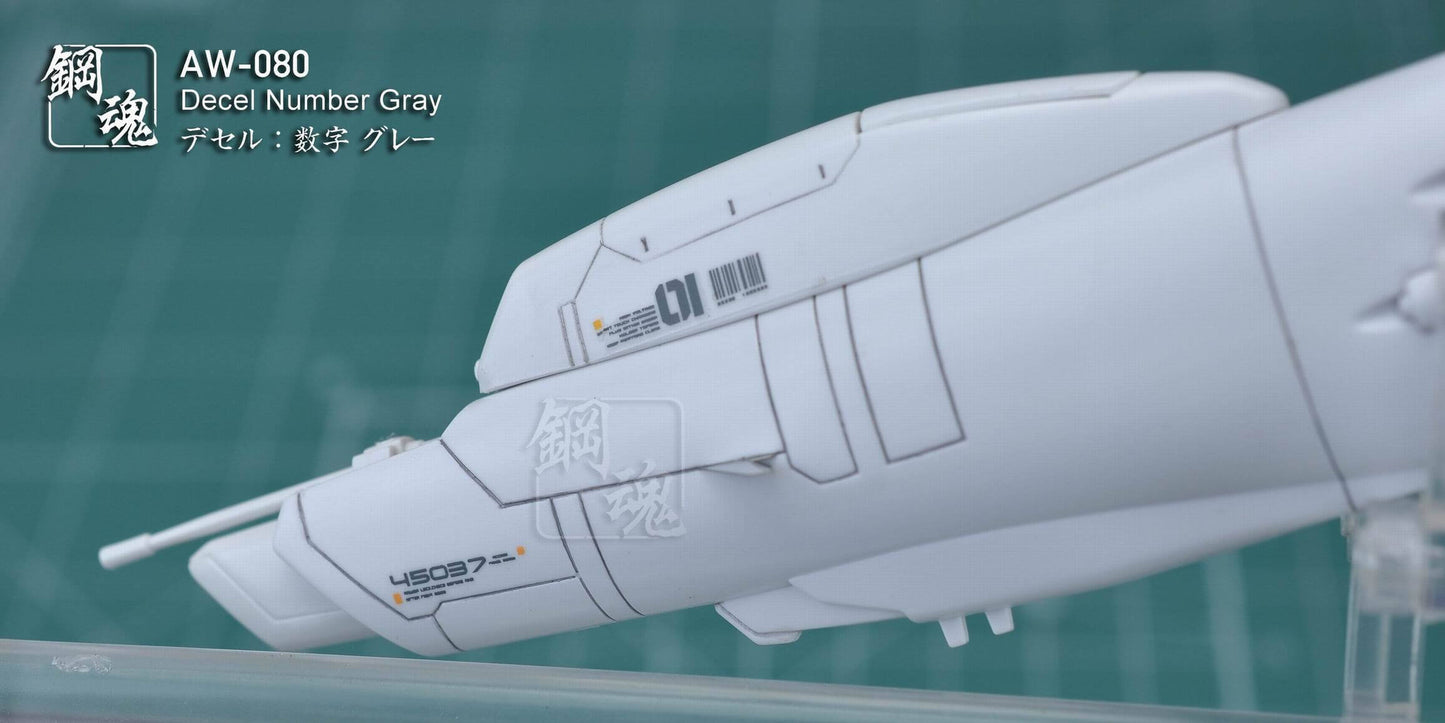 Decals für Zahlen (Grau)