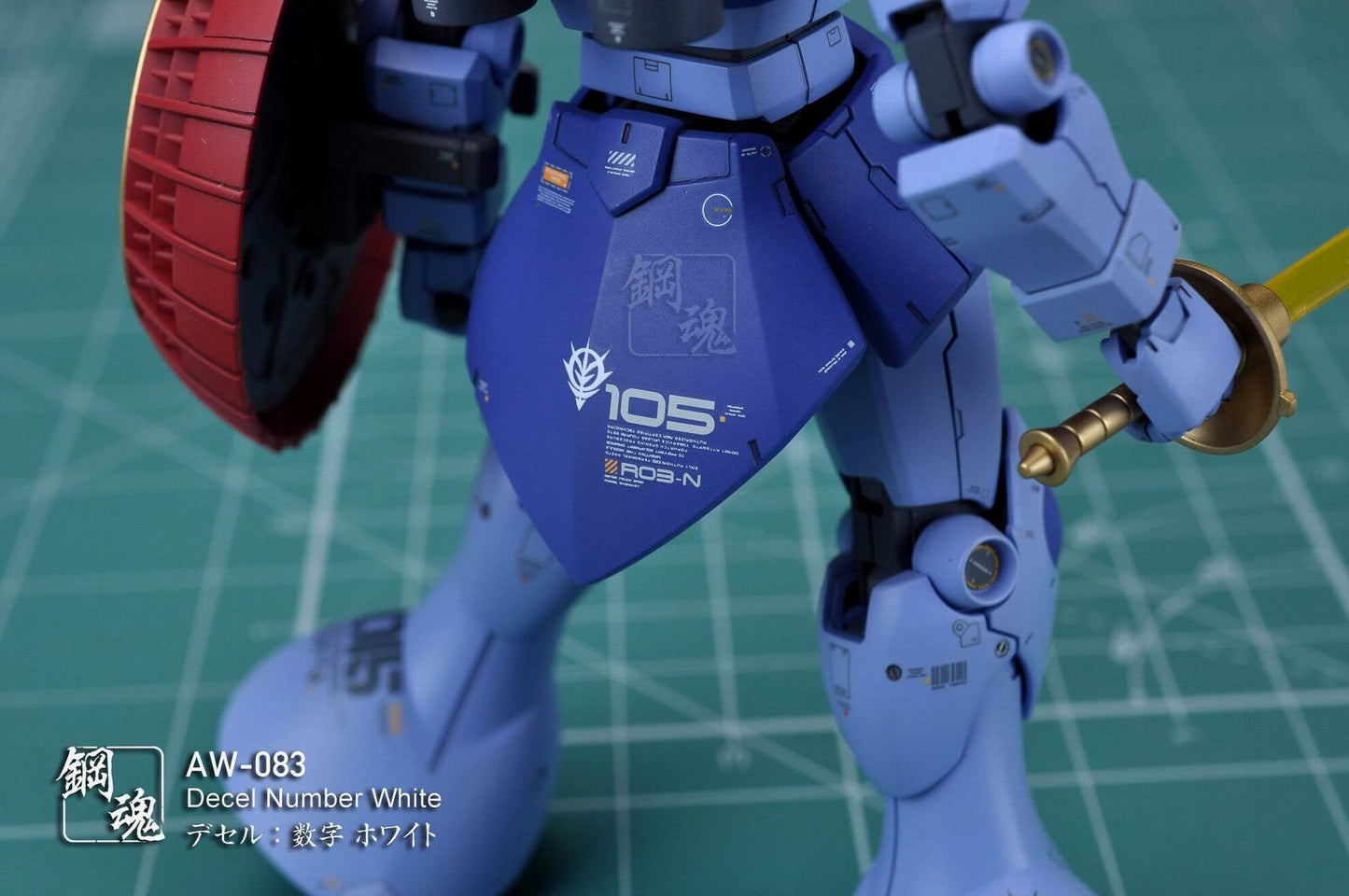 Decals für Zwei/Dreistellige Zahl (Weiss)