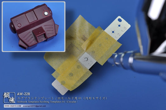 AW-228 / AW-229 Airbrush Templates / Scribing Templates (Circular)