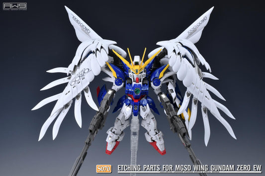 AW9 S70 Photo-Etched Detail-Up Parts with decal for MGSD WING GUNDAM ZERO EW