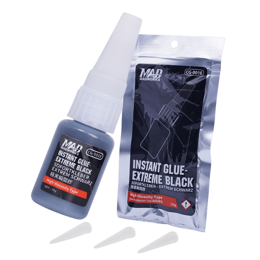 MADWORKS CG-001E Black Instant Glue for Model Making