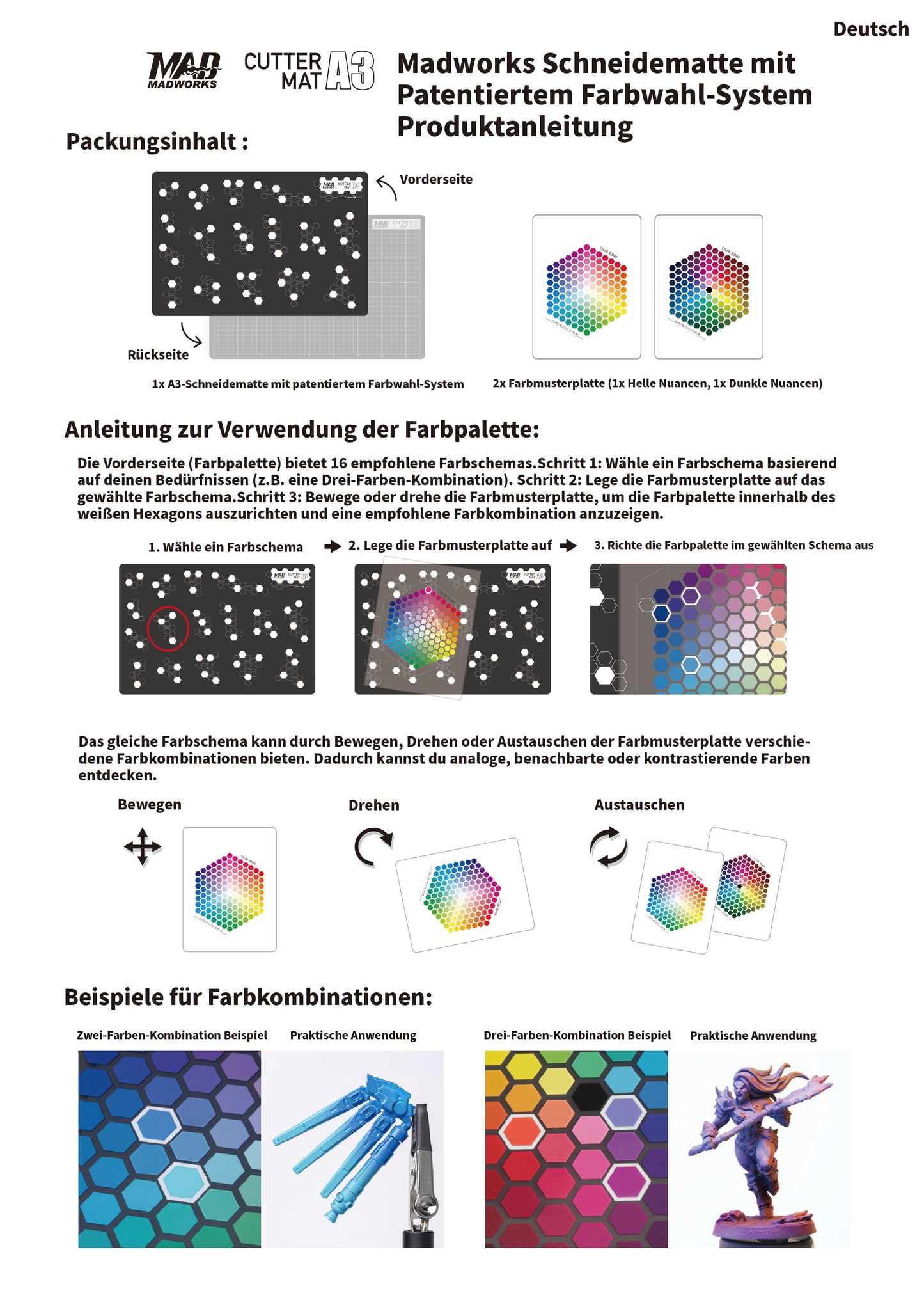 Schneidematte für Modellbauer - A3 - Color Picker