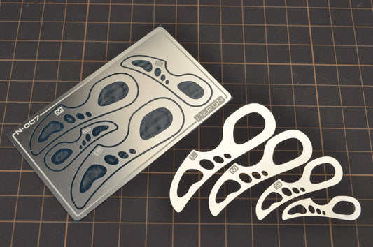 French-Curve Gravier-Schablonen Typ 1, 2,3