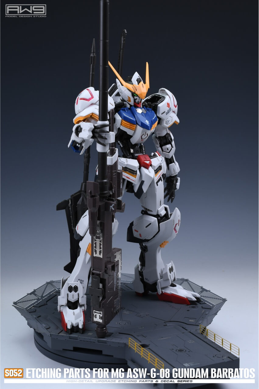 AW9 S52 Ätzteile mit Decals für 1/100 MG ASW-G-08 Gundam Barbatos