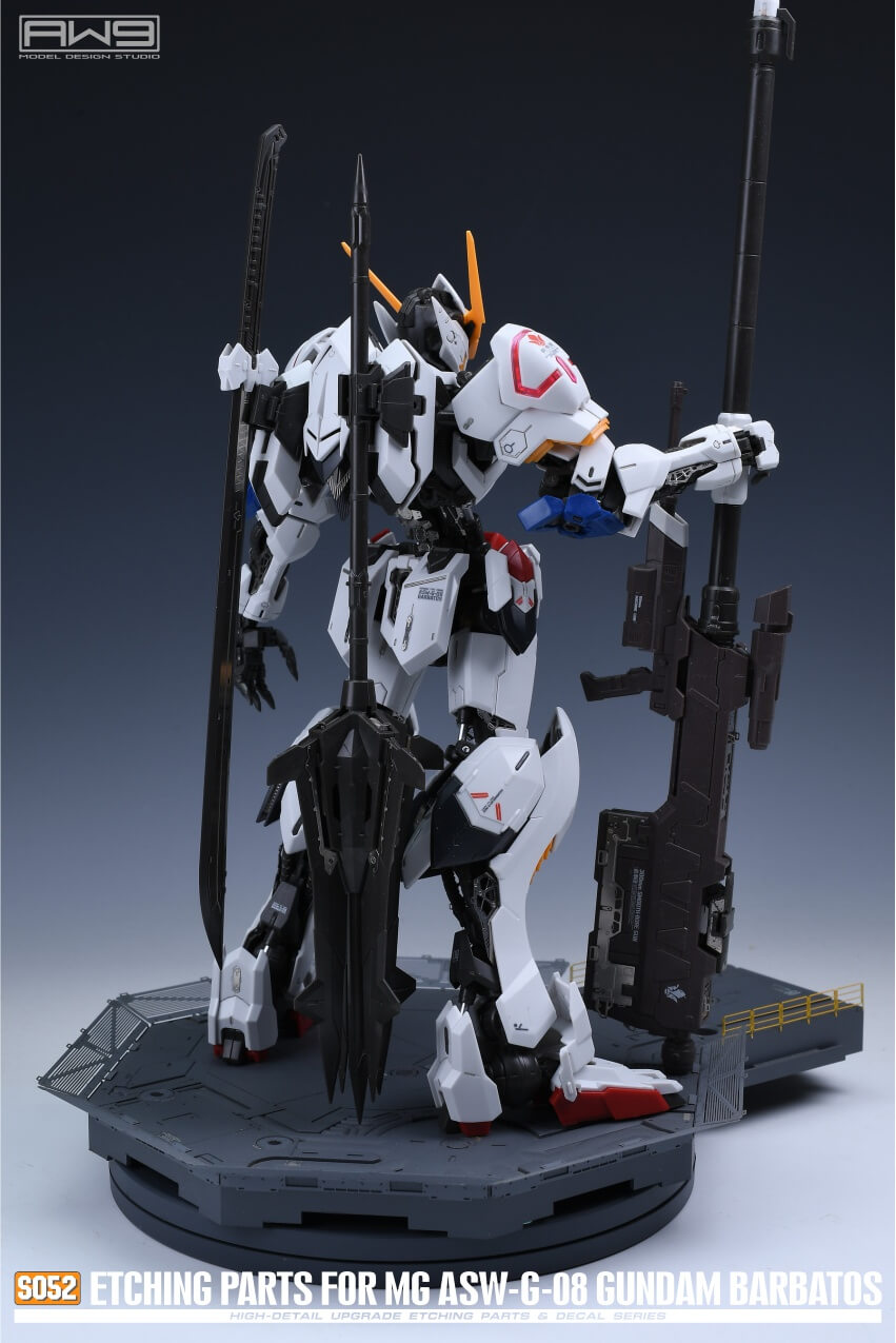 AW9 S52 Ätzteile mit Decals für 1/100 MG ASW-G-08 Gundam Barbatos