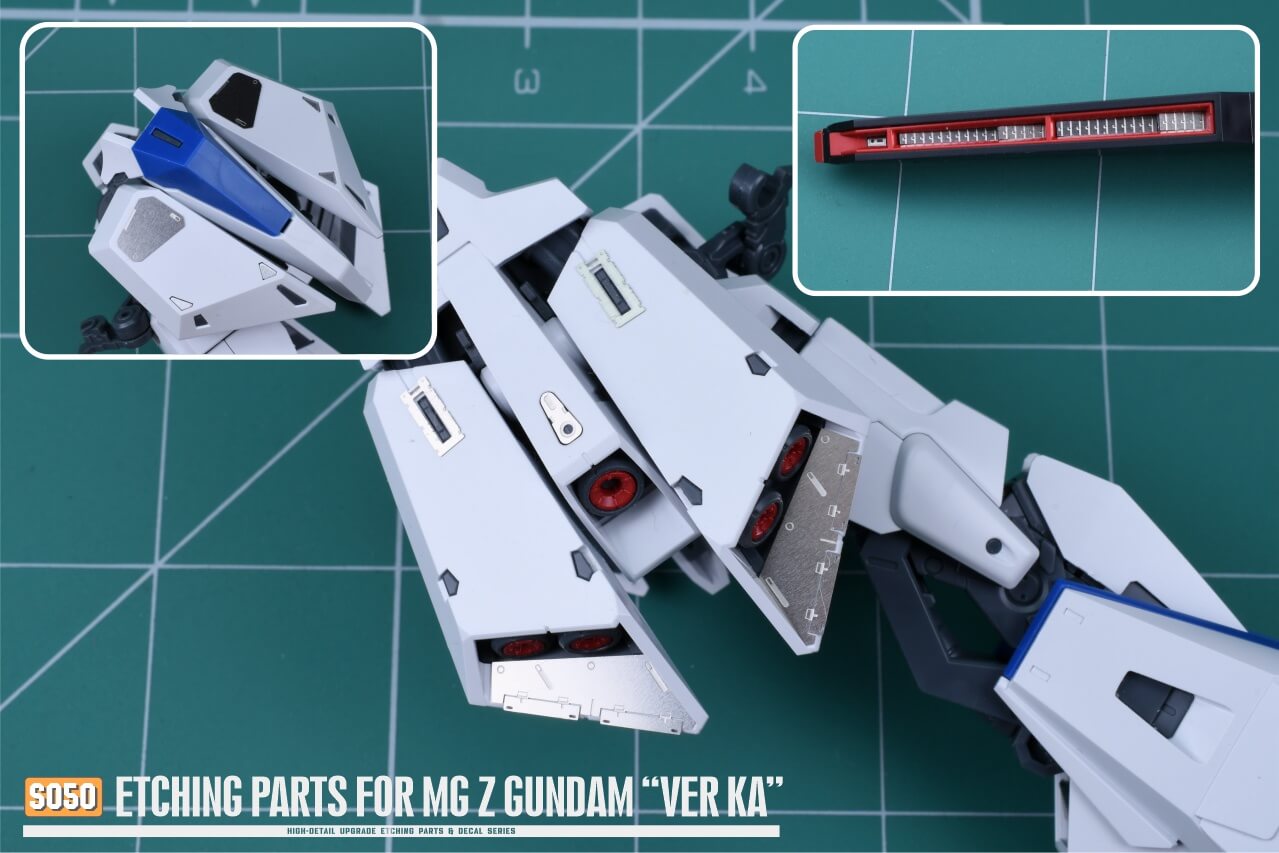AW9 S50 photo-etched parts with decals for 1/100 MG MSZ-006 Zeta