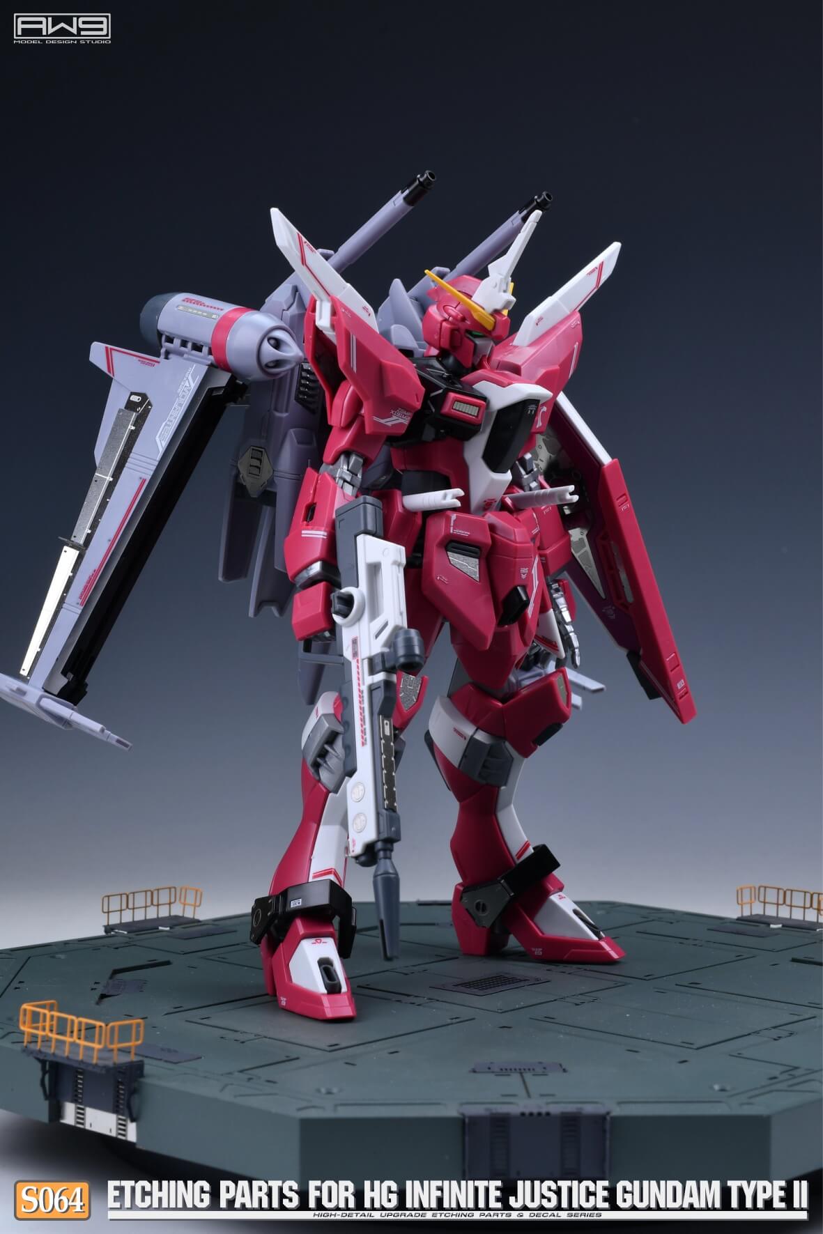 AW9 S64 Etching Parts with Decals for HG 1/144 Infinite Justice Gundam Type II 