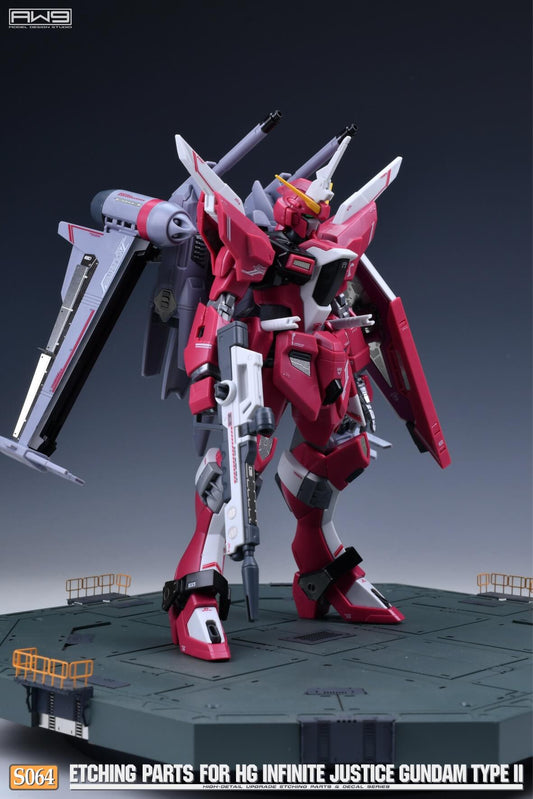 AW9 S64 Etching Parts with Decals for HG 1/144 Infinite Justice Gundam Type II 