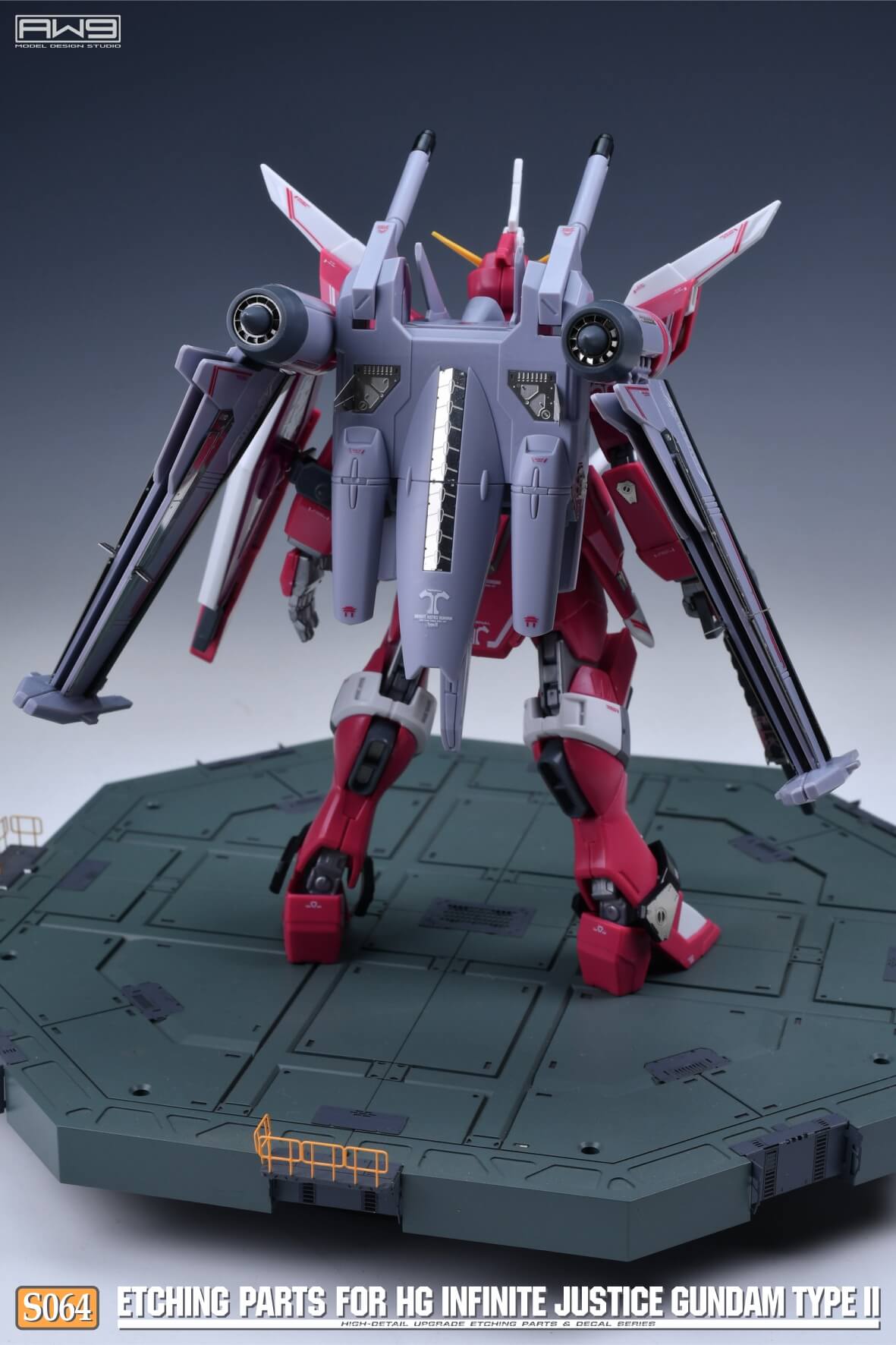 AW9 S64 Etching Parts with Decals for HG 1/144 Infinite Justice Gundam Type II 