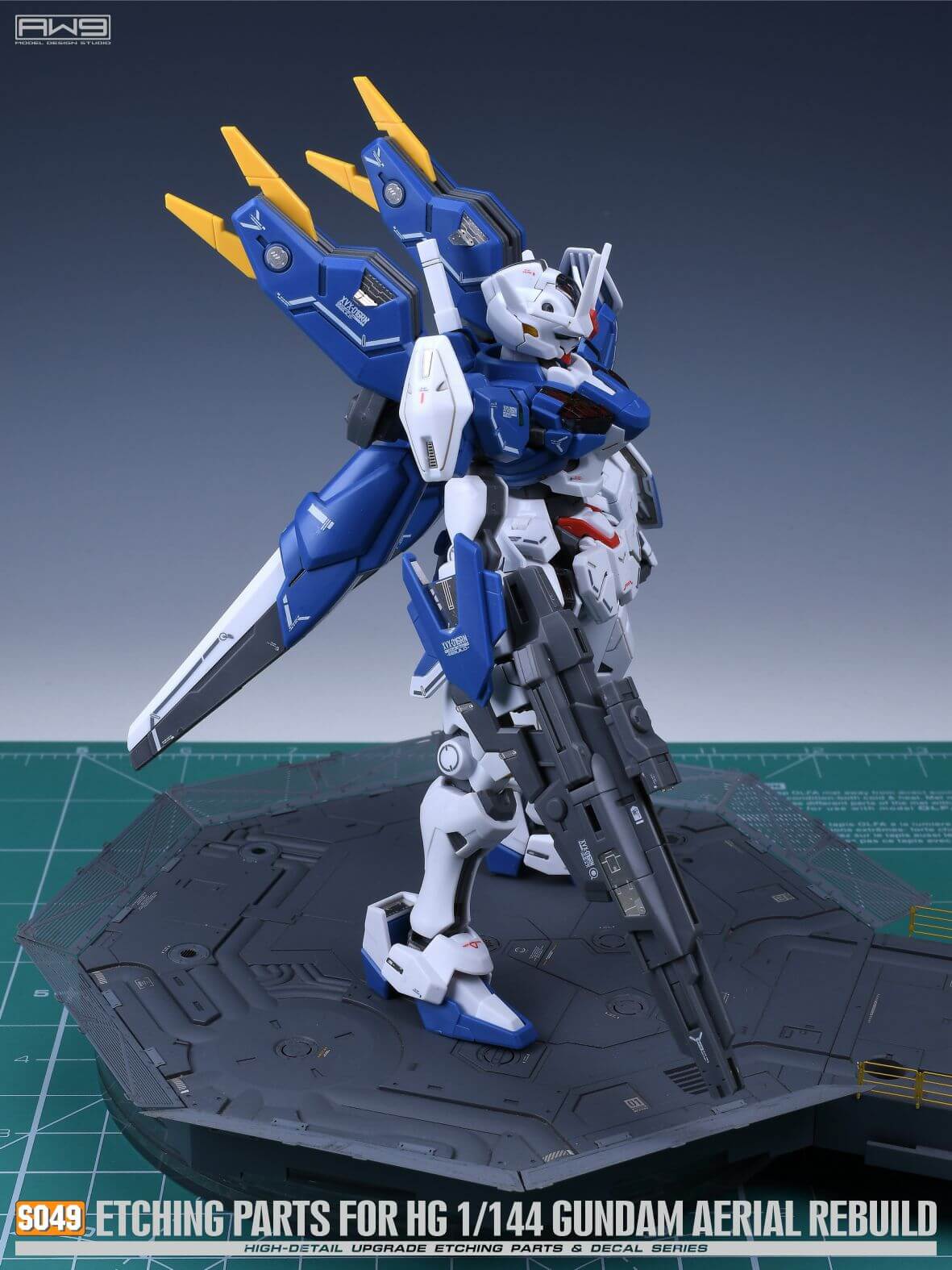 AW9 S49 Ätzteile mit Decals für 1/144 HG XVX-016 Gundam Aerial