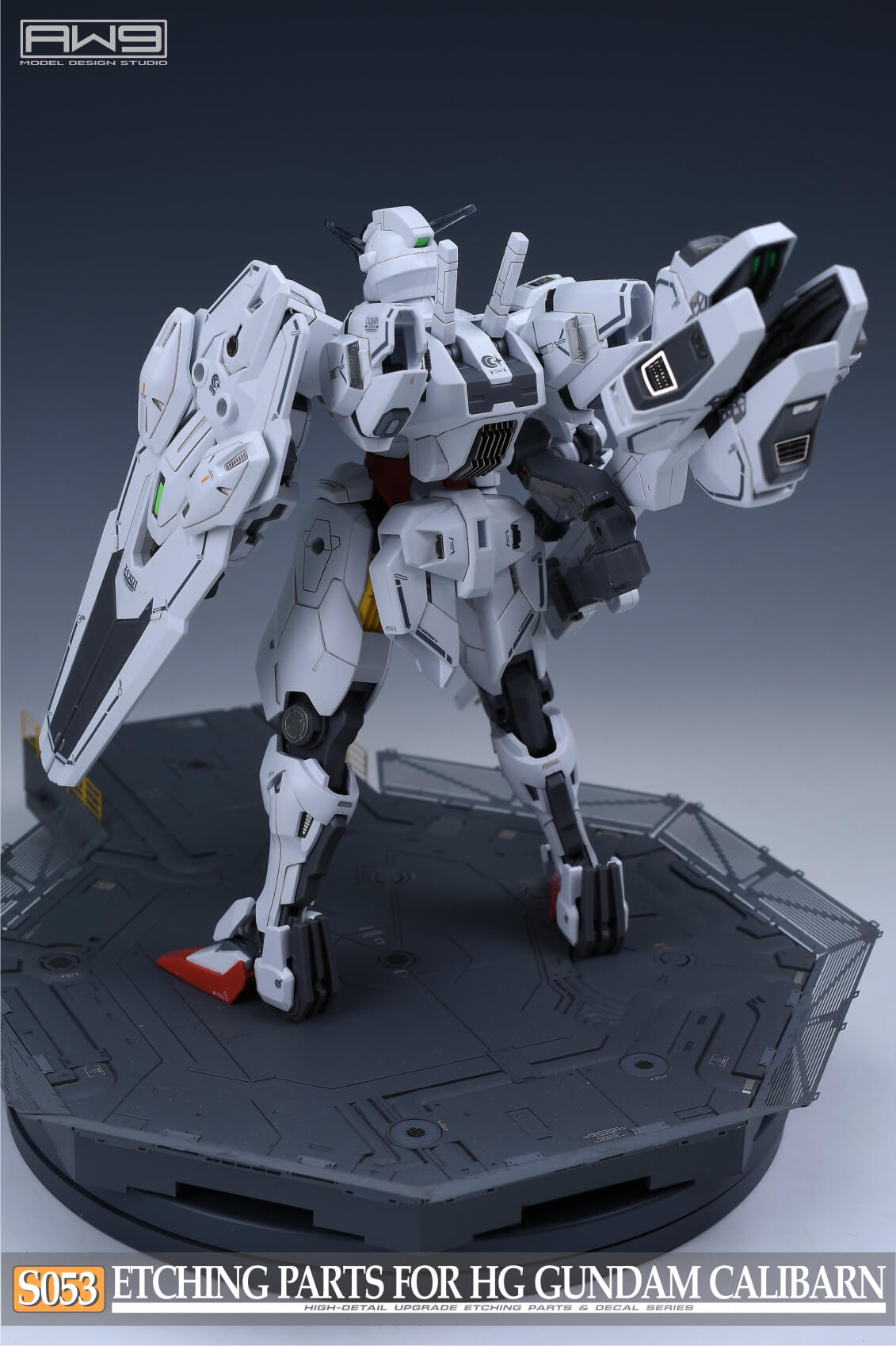 AW9 S53 Ätzteile mit Decals für  HG Gundam Calibarn