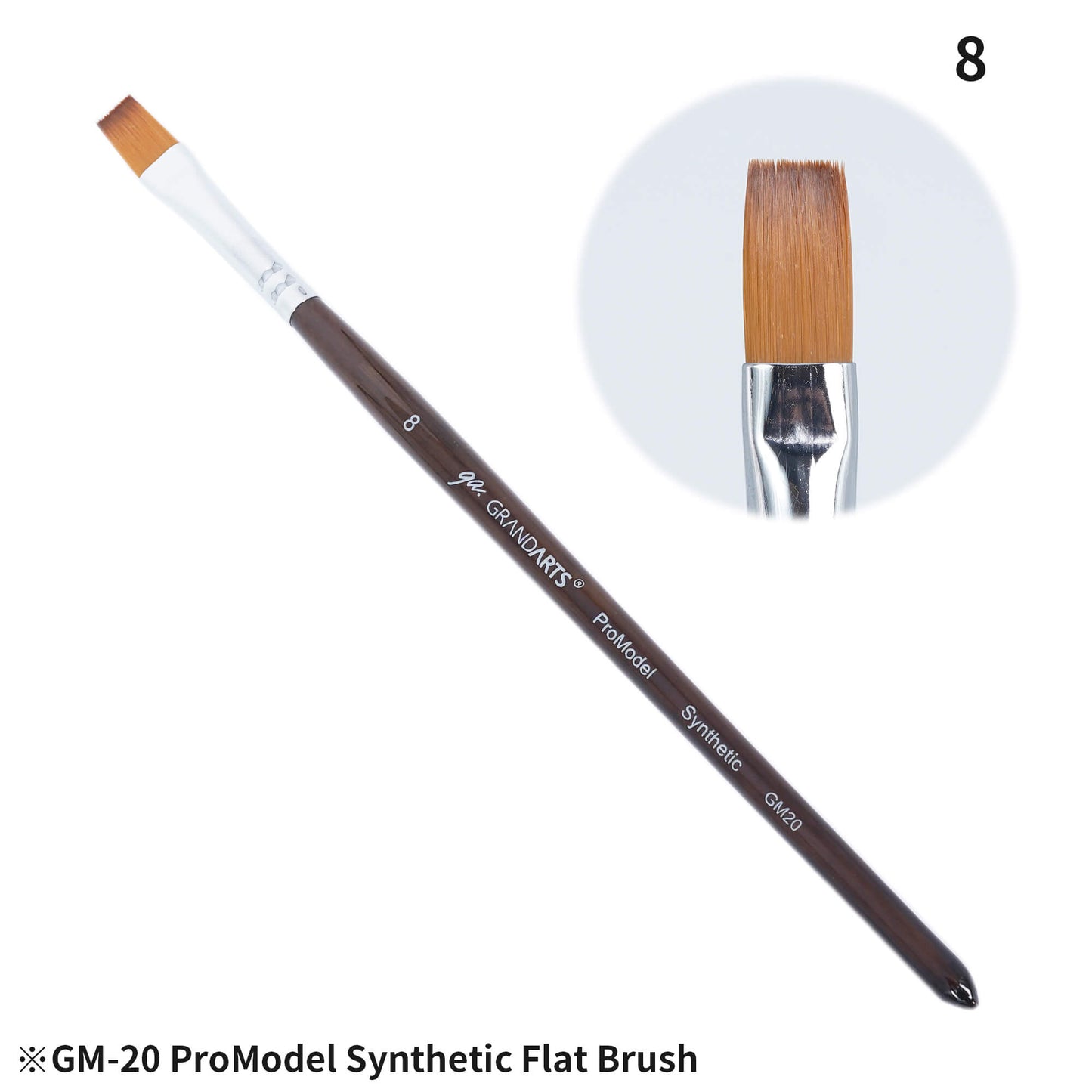 Madworks x Grandarts ProModel Synthetic Paint Brush Set - Flat (2, 4, 6, 8)