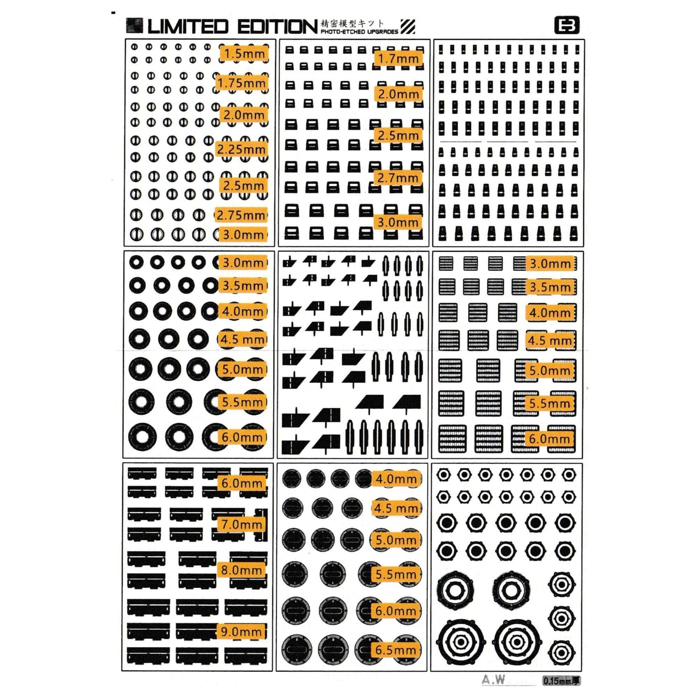 Limited Edition B Detail-up Parts (Combo-B)