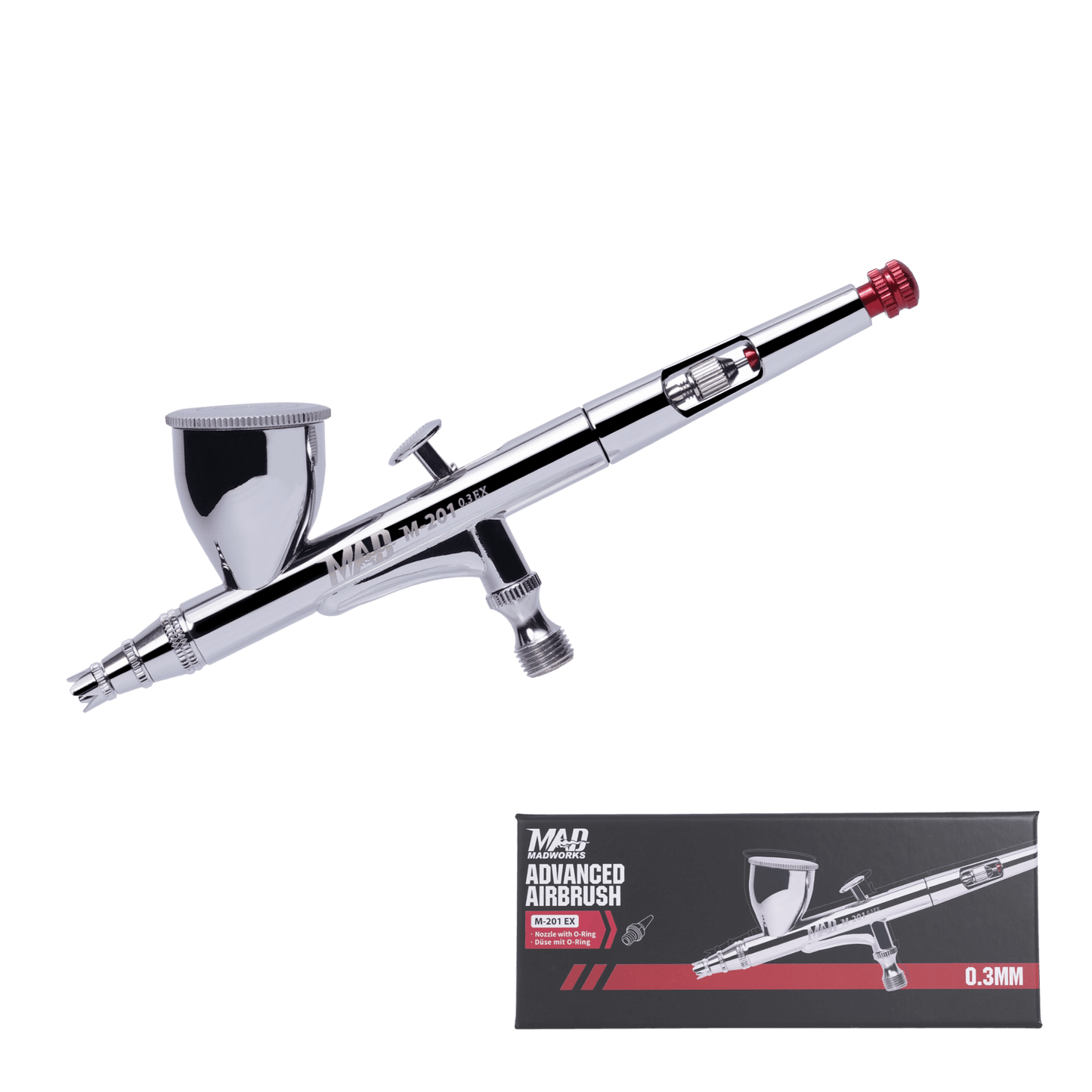 Madworks M-201 EX Double Action Airbrush – 0,3 mm (Neue Generation)