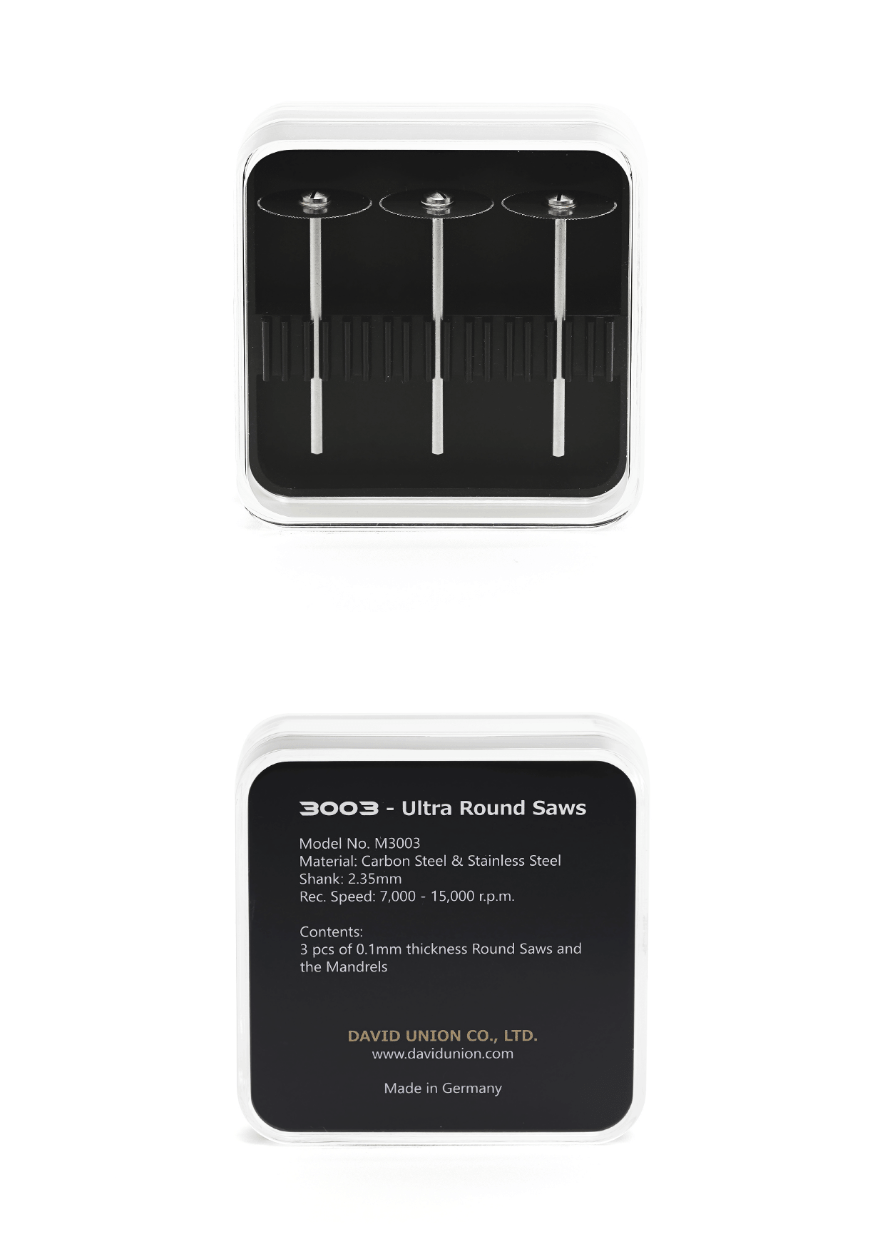 David Union M3003 Scies Circulaires Ultra-Fines 0.1mm - Lot de 3
