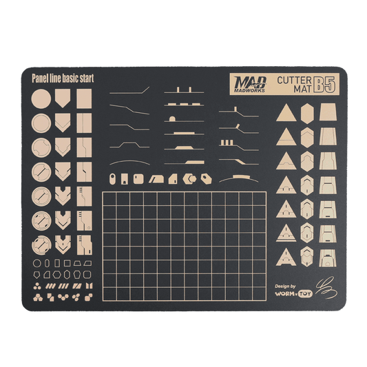 Cutting Mat for Modelers - B5 - Gunpla Panel Line