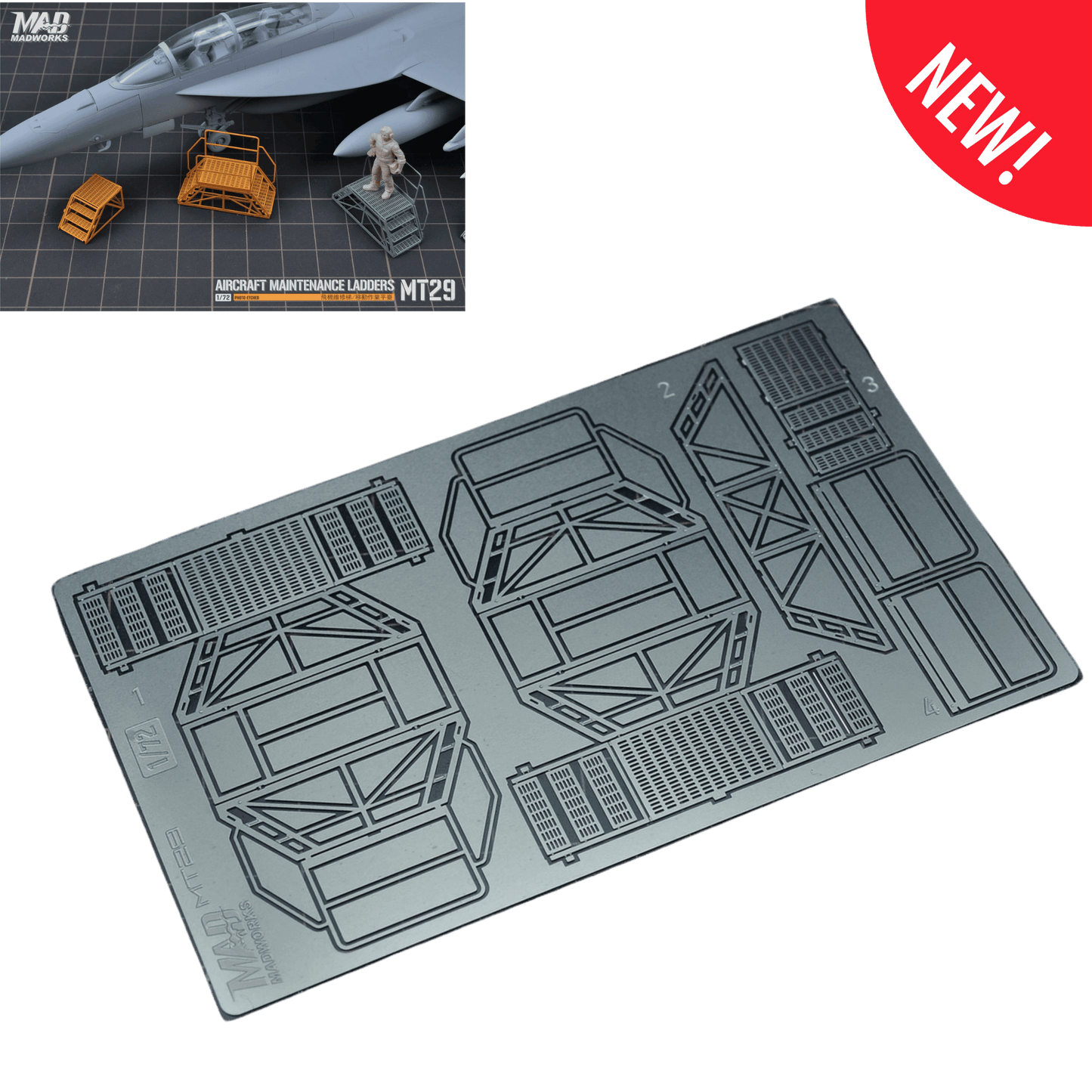1/72 Flugzeug-Wartungsleiter / Mobile Arbeitsplattform (Typ 4)