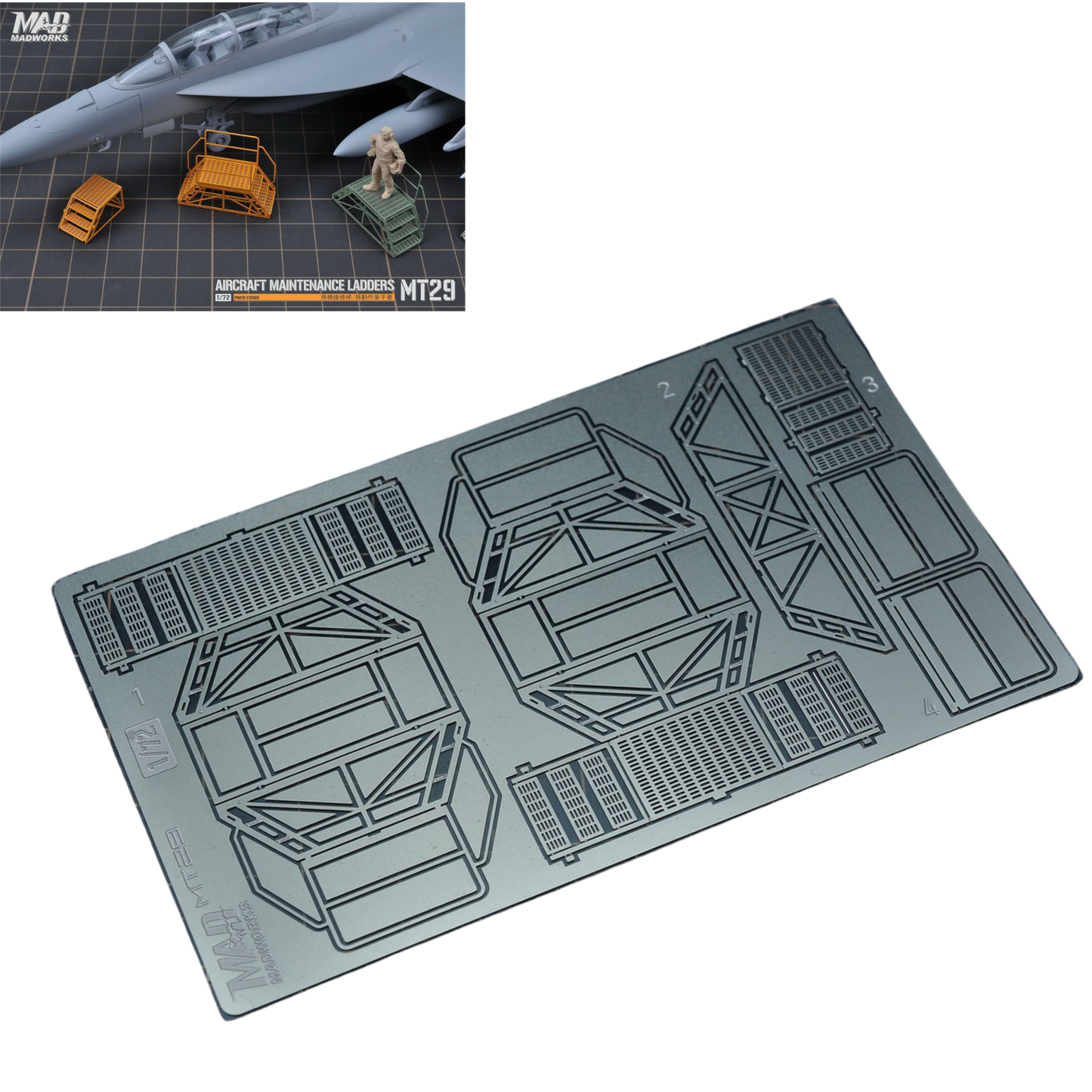 1/72 Flugzeug-Wartungsleiter / Mobile Arbeitsplattform (Typ 4)