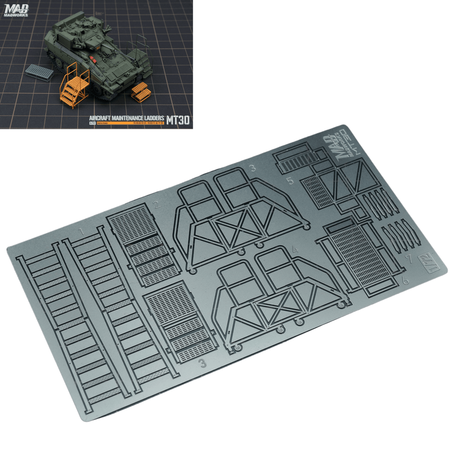 1/72 Flugzeug-Wartungsleiter / Mobile Arbeitsplattform (Typ 5)