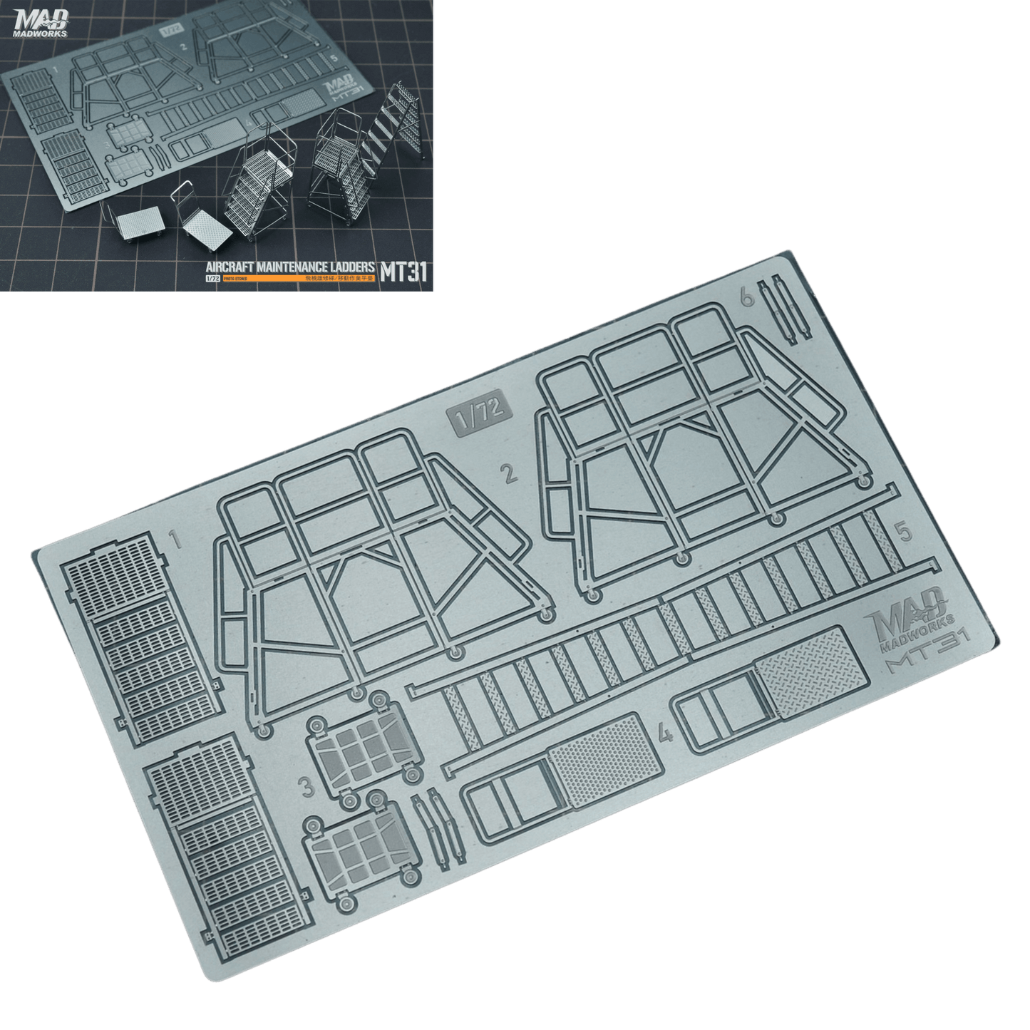 1/72 Flugzeug-Wartungsleiter / Mobile Arbeitsplattform (Typ1)