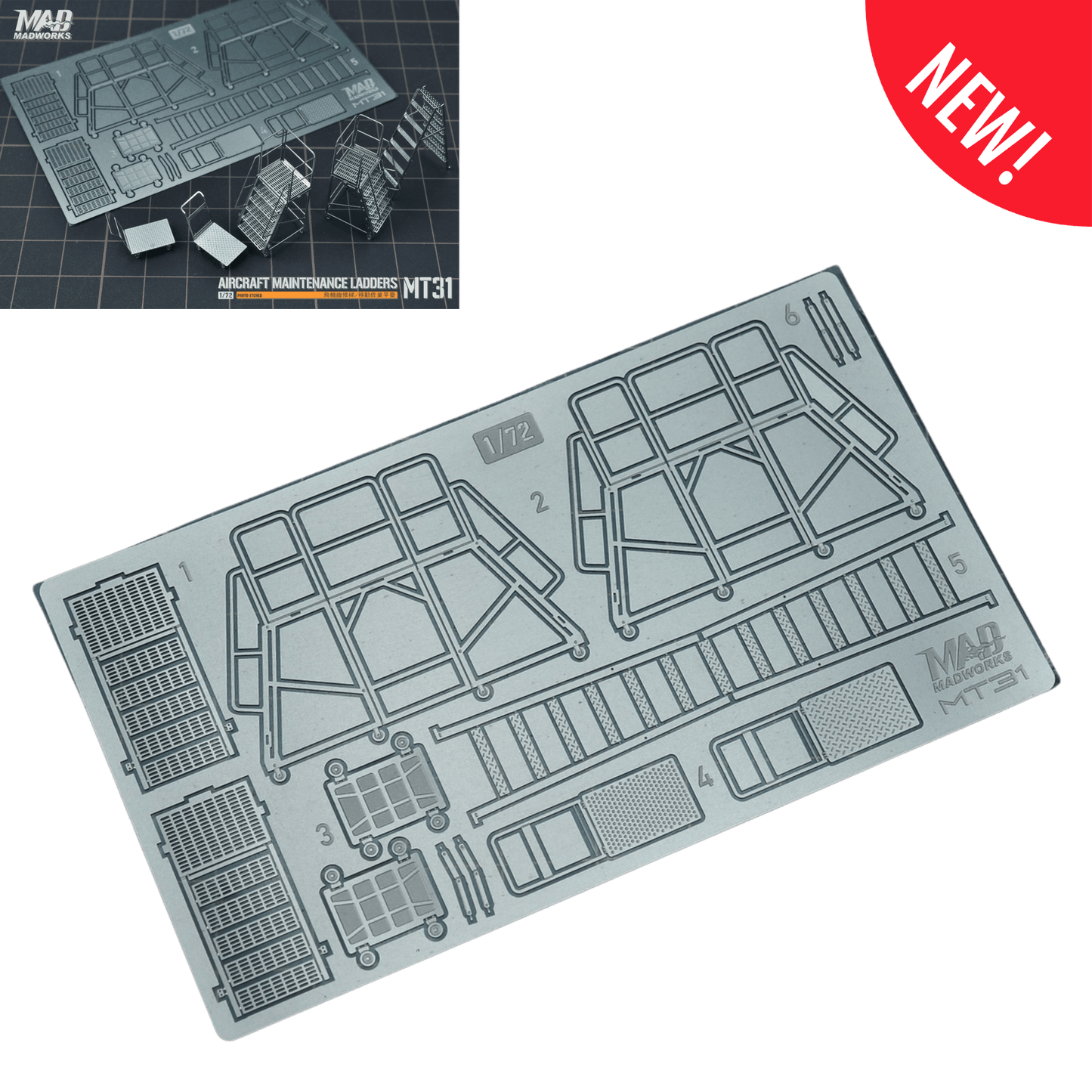 1/72 Flugzeug-Wartungsleiter / Mobile Arbeitsplattform (Typ1)