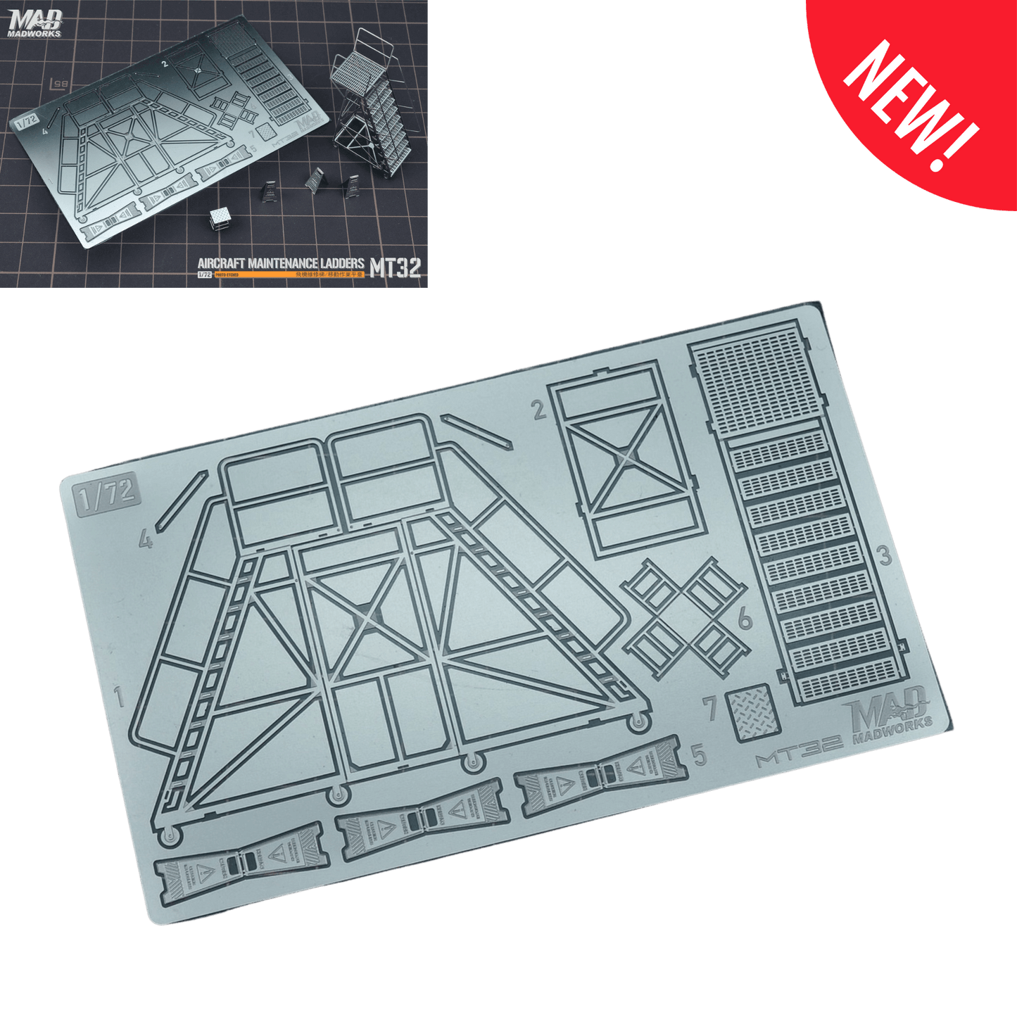 1/72 Flugzeug-Wartungsleiter / Mobile Arbeitsplattform (Typ2)