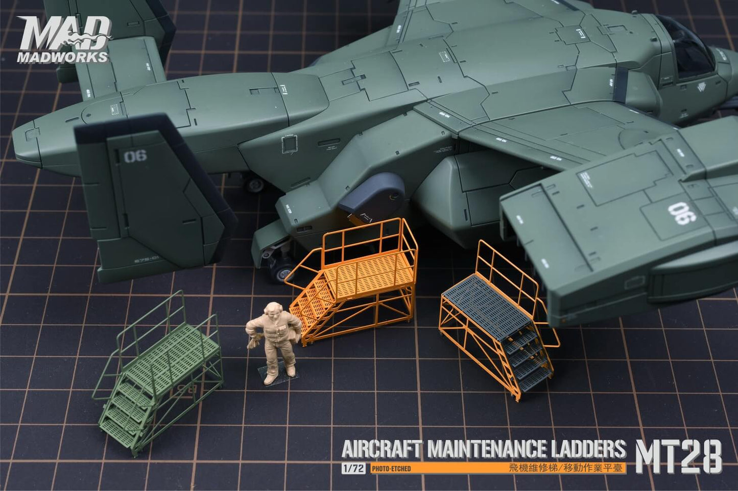 1/72 Flugzeug-Wartungsleiter / Mobile Arbeitsplattform (Typ 3)