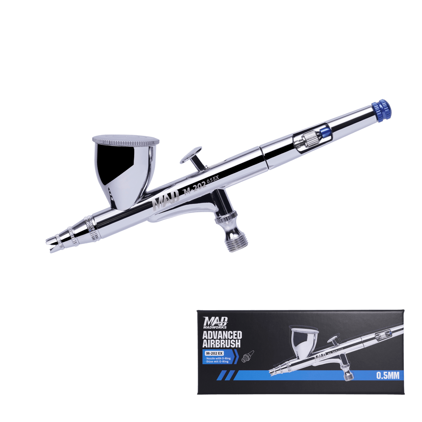Madworks M-202 EX Double Action Airbrush – 0,5mm (Neue Generation)
