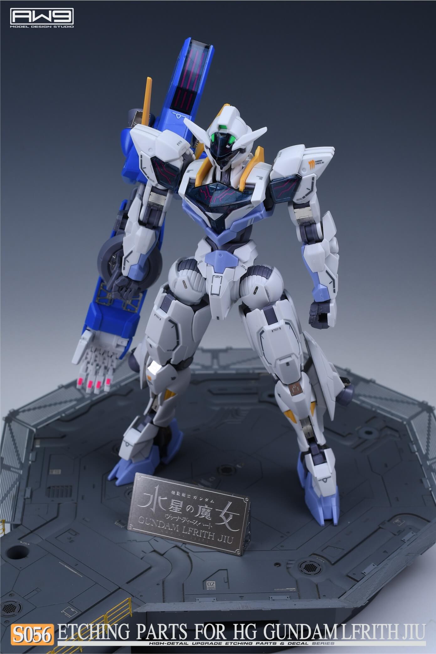 AW9 S56 Ätzteile mit Decals für 1/144 HG Gundam Lfrith Jiu