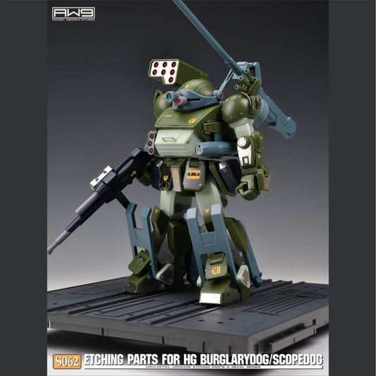 AW9 S62 Ätzteile mit Decals für HG Burglarydog(ATM-09-DD)/Scopedog(ATM-09-ST)