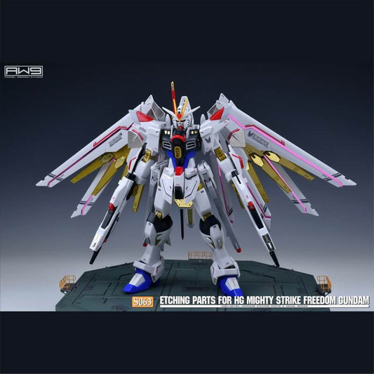 AW9 S63/S63G Ätzteile mit Decals für 1/144 HG Mighty Strike Freedom Gundam