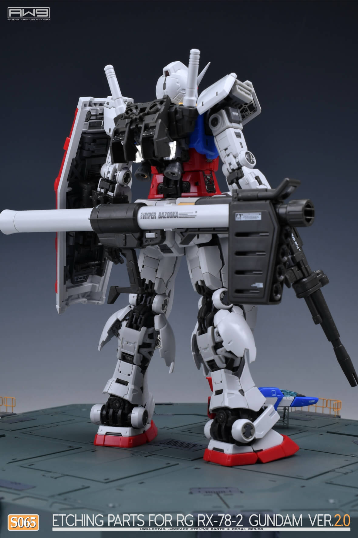 AW9 S65 Etching Parts with Decals for RG RX-78-2 Gundam Ver. 2.0 