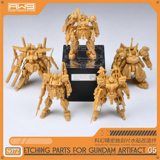 AW9 S72 Etching Parts with Decals for Gundam Artifact 05