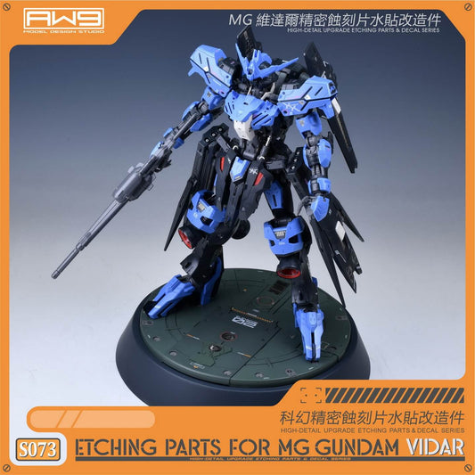 AW9 S73 Etching Parts with Decals for MG Vidar Gundam